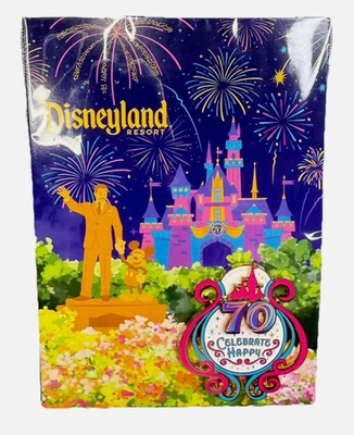 Disney 70th Anniversary Disneyland Cast Member Exclusive Celebrate Happy Pin - Image 1 of 2