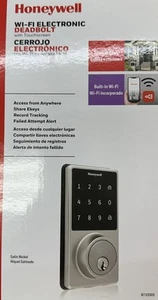 Honeywell WLAN Elektronischer Riegel Touchscreen 8733502 Türschlösser Satin Nickel - Bild 1 von 2