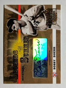 Donruss Signature Legends of Summer 2003 autógrafos notaciones #8B Bobby Doerr - Imagen 1 de 2