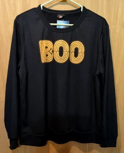 HALLOWEEN SHIRT Black Long Sleeves BOO Hyde & Eek Target Brand NEW w/ Tags - Picture 1 of 13