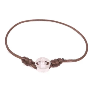 LOUIS VUITTON LV Empreinte Bracelet Q95202 18K White Gold Brown/Silver - Picture 1 of 9