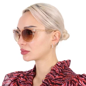 Calvin Klein Brown Cat Eye Ladies Sunglasses CK19534S 270 58 CK19534S 270 58 - Picture 1 of 4