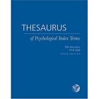 Thesaurus Of Psychological Index Terms American Psychological Ass