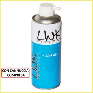 Aria compressa spray con cannuccia beccuccio bomboletta bombola 400ml pulizia pc - Foto 1 di 1
