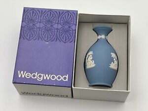 Wedgwood Jasper Pale Blue Bud Vase Arcadian Jasperware