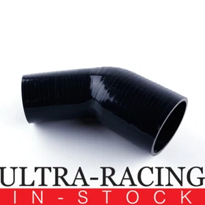 2-2.25" 45° DEGREE ELBOW TURBO/INTERCOOLER INTAKE SILICONE REDUCER HOSE 51/57MM - Picture 1 of 4