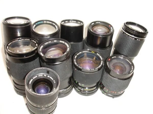 CANON FD mount lens lot - 10 lenses for parts / repair #002 - Picture 1 of 12