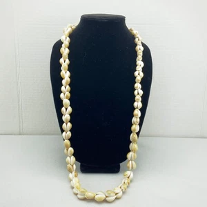 VTG Cowrie Shell Lei Ring Necklace Jewelry Vintage Seashell Hawaiian Necklace - Picture 1 of 7