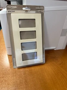 Lutron Satin Wallplate 4 Gang CW-4-AL Almond - NEW - Picture 1 of 2