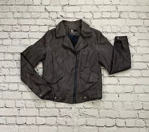Kut From The Kloth Women’s Size Medium Faux Leather Gray Moto Jacket - Picture 1 of 14