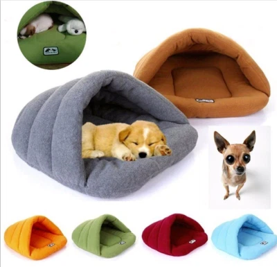 Mascota Gato Perro Casa Perrera Cachorro Cueva Cama para Dormir Estera Suave Invierno Cálido Suave Felpa Foto 1 de 4