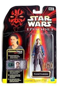 STAR WARS EPISODE 1 Padme Naberrie Figure Commtalk Chip EU Card Hasbro 1999 - Picture 1 of 2