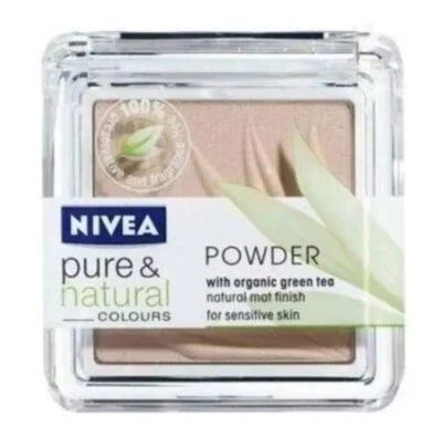 Nivea Pure & Natural Pressed Powder NUDE 02 Face Natural New FAST POSTAGE  - Image 1 of 4