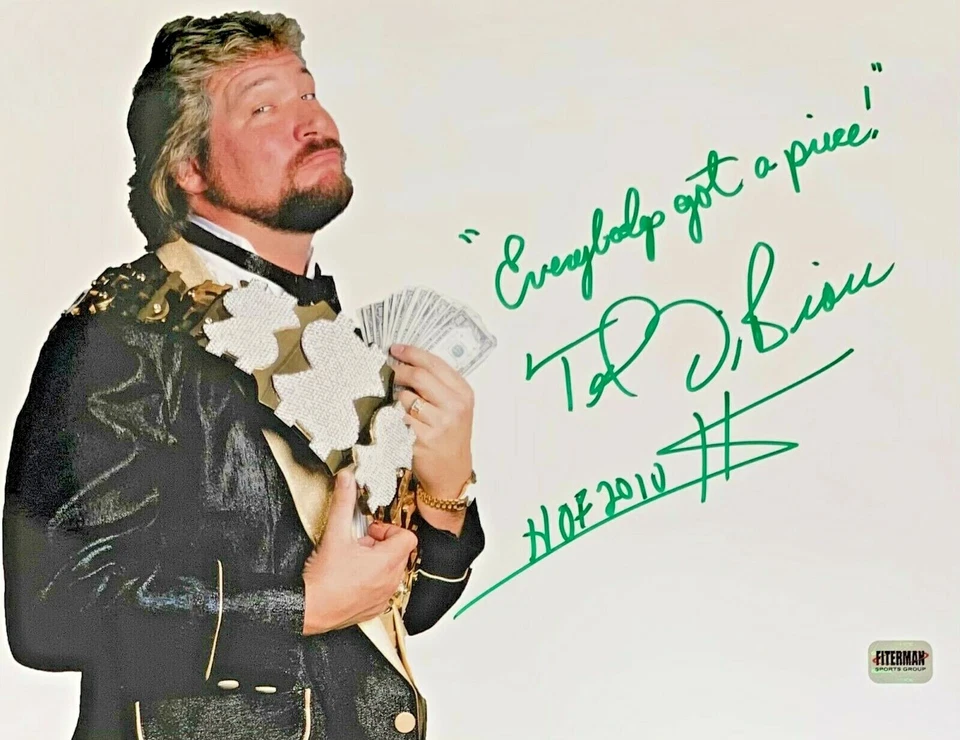 Ted DiBiase Million Dollar Man WWF WWE WCW Autographed 11x14 Photo FSG Authen - Image 1 of 1