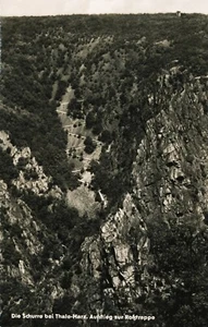 08-557 Ansichtskarte Thale Harz Schurre Aufstieg zur Roßtrappe Sachsen-Anhalt - Bild 1 von 1