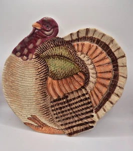 Department 56 Thanksgiving Turkey Plate Ceramic Table Accent 2016 56.32374 - Picture 1 of 14