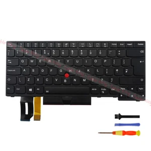 Clavier de remplacement rétroéclairé pour Lenovo Thinkpad T14 P14S Gen1 Gen2 (disposition Royaume-Uni) - Photo 1/7