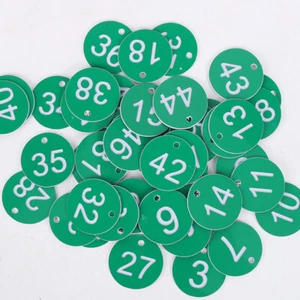 1-20/100 Engraved Number Discs Restaurant Table Tags Gym Locker Pub Club Hotels! - Picture 1 of 20
