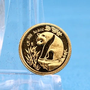 China 5 Yuan 1993 Panda 1/20 OZ Gold 999 vz - Bild 1 von 2