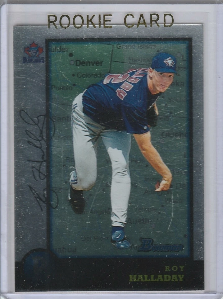 ROY HALLADAY ROOKIE CARD Baseball Toronto Blue Jays Bowman Foil RC LE - Image 1 of 2