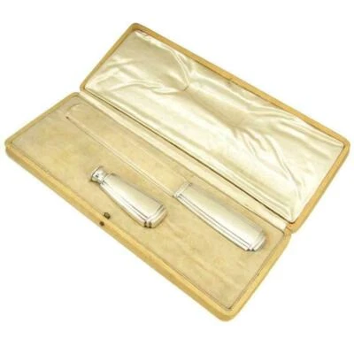 Juego de escritorio francés de plata esterlina con sello de cera abrecartas Art Deco Foto 1 de 4