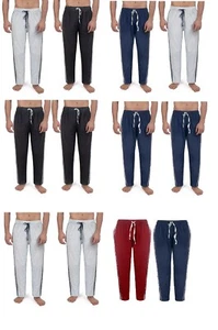 2 pantalones de pijama para hombre 100 % algodón ropa de noche M-2xl - Imagen 1 de 8