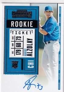 2020 PANINI CONTENDERS ADBERT ALZOLAY RC SP ROOKIE AUTOGRAPH AUTO #107