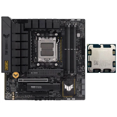 🔥Asus TUF GAMING B650M-PLUS motherboard amd Ryzen r5 7600x ES 65w 6c/12t 5.1ghz - Image 1 of 4