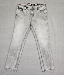 Refuel Jeans Men's W40 32L 40x32 Gray Tapered Leg Acid Washed Retro Streetwear - Picture 1 of 17