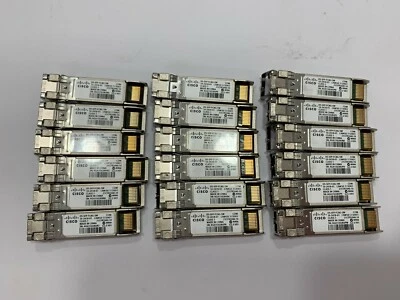 18x Genuine Cisco DS-SFP-FC8G-SW 8GB 850nm Transceiver 10-2418-01 - Image 1 of 2