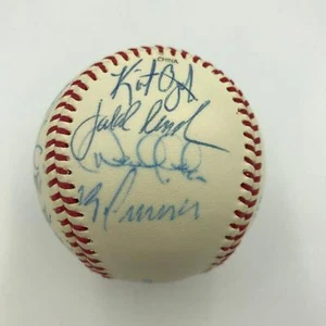 Derek Jeter Mariano Rivera Pre Rookie 1995 Minor League Team Signed Baseball PSA - Picture 1 of 9