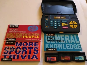 Tiger Quiz Wiz - Electronic Question & Answer  Handheld Trivia Game Sports Game - Picture 1 of 10