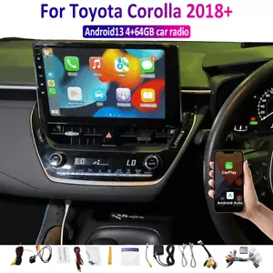 10'' Wireless Apple Carplay Android auto Head unit For Toyota Corolla 2018-2022 - Picture 1 of 11
