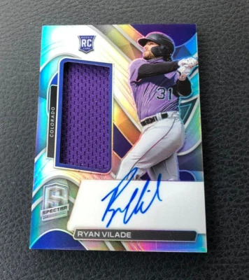 2022 Panini Chronicles Ryan Vilade Rookie Spectra Silver Jersey Auto 171/199 - Image 1 of 2