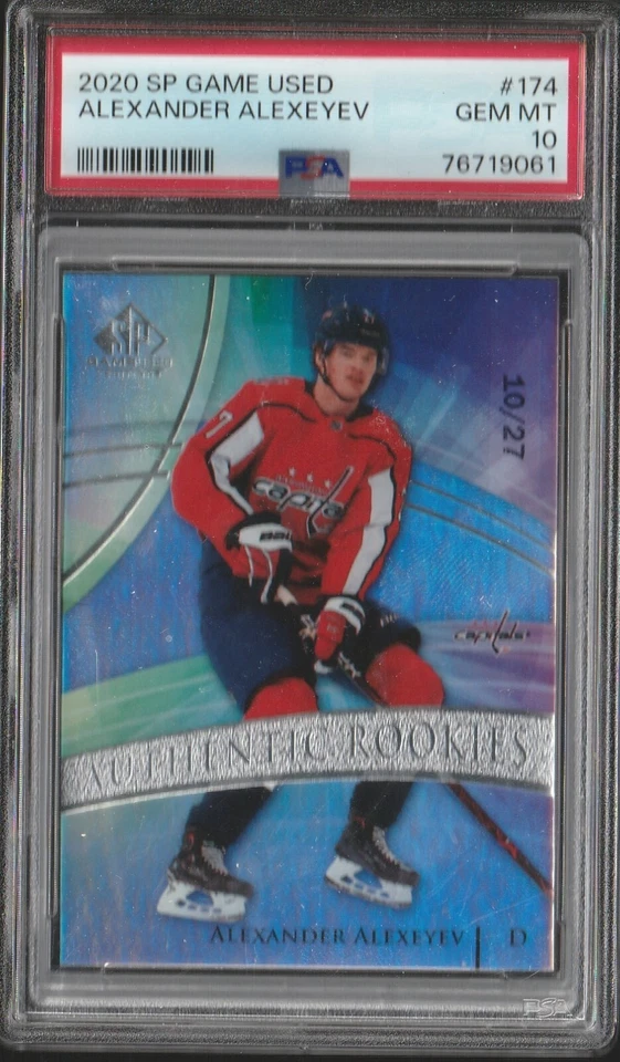 Alexander Alexeyev - 2020 Upper Deck SP Game Used TRUE Rookie /27 PSA 10 POP 1! - Image 1 of 1
