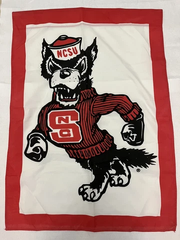 Vintage North Carolina State University NC State Wolfpack Outdoor Flag 40.5”x29” Cover