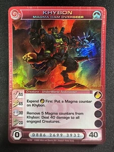 Chaotic TCG Khybon Magma Dam Overseer 18/200 AU 1st Edition Super Rare - Picture 1 of 2