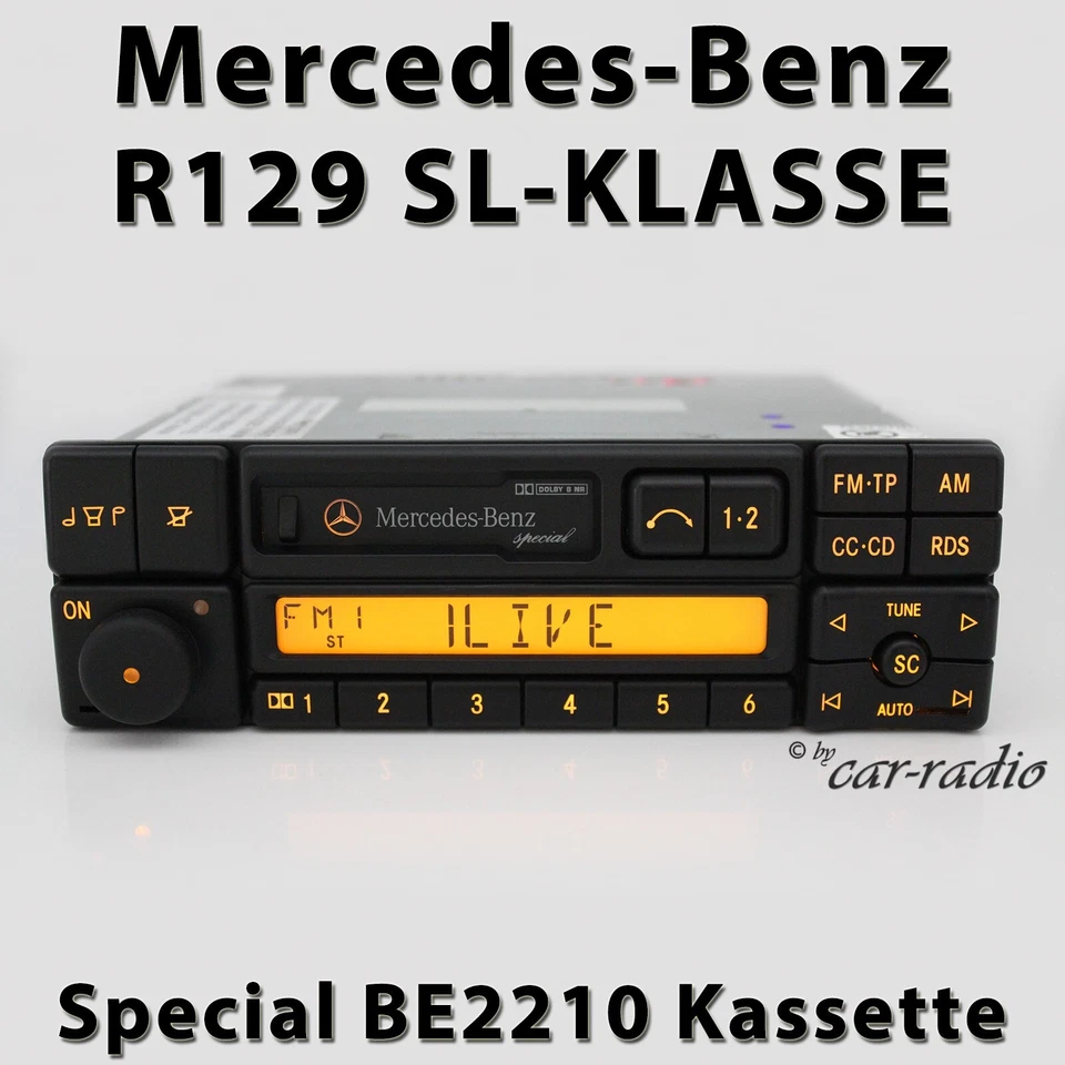 Original Mercedes R129 Radio Special BE2210 Becker Kassettenradio SL-Klasse W129 - Bild 1 von 4