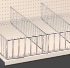 Steel Metal Gondola Shelf Divider 3x14 Chrome Wire Fencing Guard Rail OFD3X14CH