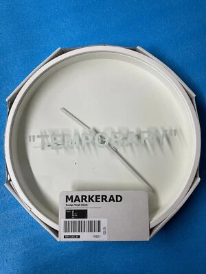 Virgil Abloh X IKEA MARKERAD Temporary Wall clock white from Japan Brand New - Image 1 of 4
