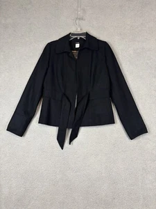 Jcrew Wool coat Women’s size 10 Black Lined Scottish Cloth Woven Robert Noble - Picture 1 of 11