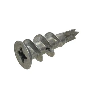 Pack Size 100 Bremick Metal Plasterboard Plug Gyprock 6g 7g Wall Fixing Anchor - Picture 1 of 3
