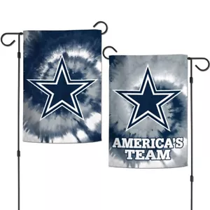 DALLAS COWBOYS AMERICA'S TEAM 12"X18" 2 SIDED GARDEN FLAG NEW WINCRAFT 🤠 - Picture 1 of 1