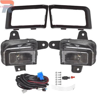 For 2022 2023 2024 GMC Sierra 1500 LED Fog Lights Set with Switch Wires Bezel - Image 1 of 4
