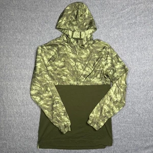 Under Armour Camo Anorak Pullover Hoodie Olive Green Men's Large EUC Outdoors - Picture 1 of 5