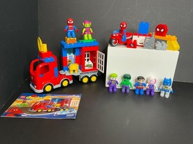 Lego Duplo Spider-Man Lot 10607 Bike and 10608 Spider Truck Adventure Incomplete