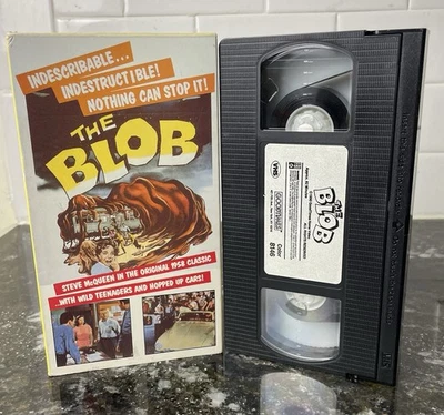 The Blob (1958) VHS 1990 Good Times Home Video, CULT CLASSIC HORROR SCI-FI NICE! - Image 1 of 4