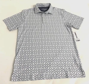 Herren Bedrucktes Kurzarm Polo — Valuetainment "Lion Shield" Muster. GR S - Bild 1 von 5