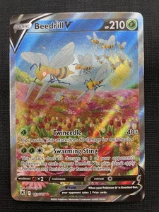 Pokemon Beedrill V (Alternate Full Art) 161/189 SWSH10 Astral Radiance Holo NM - Picture 1 of 2