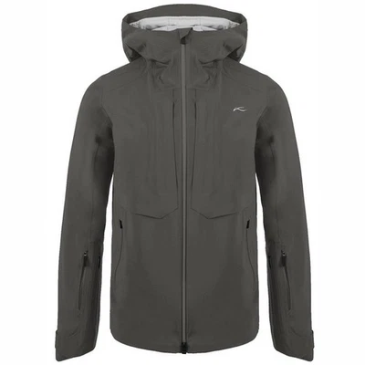 New KJUS FRX Shell Ski Jacket Mens M/50 Pewter/Green Waterproof Retail: $999 NWT - Image 1 of 4